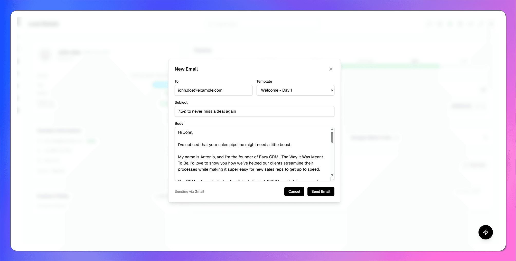 Emails Integrations Hero