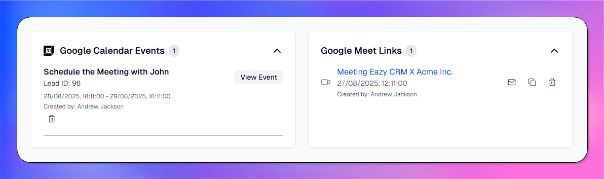 Calendar View