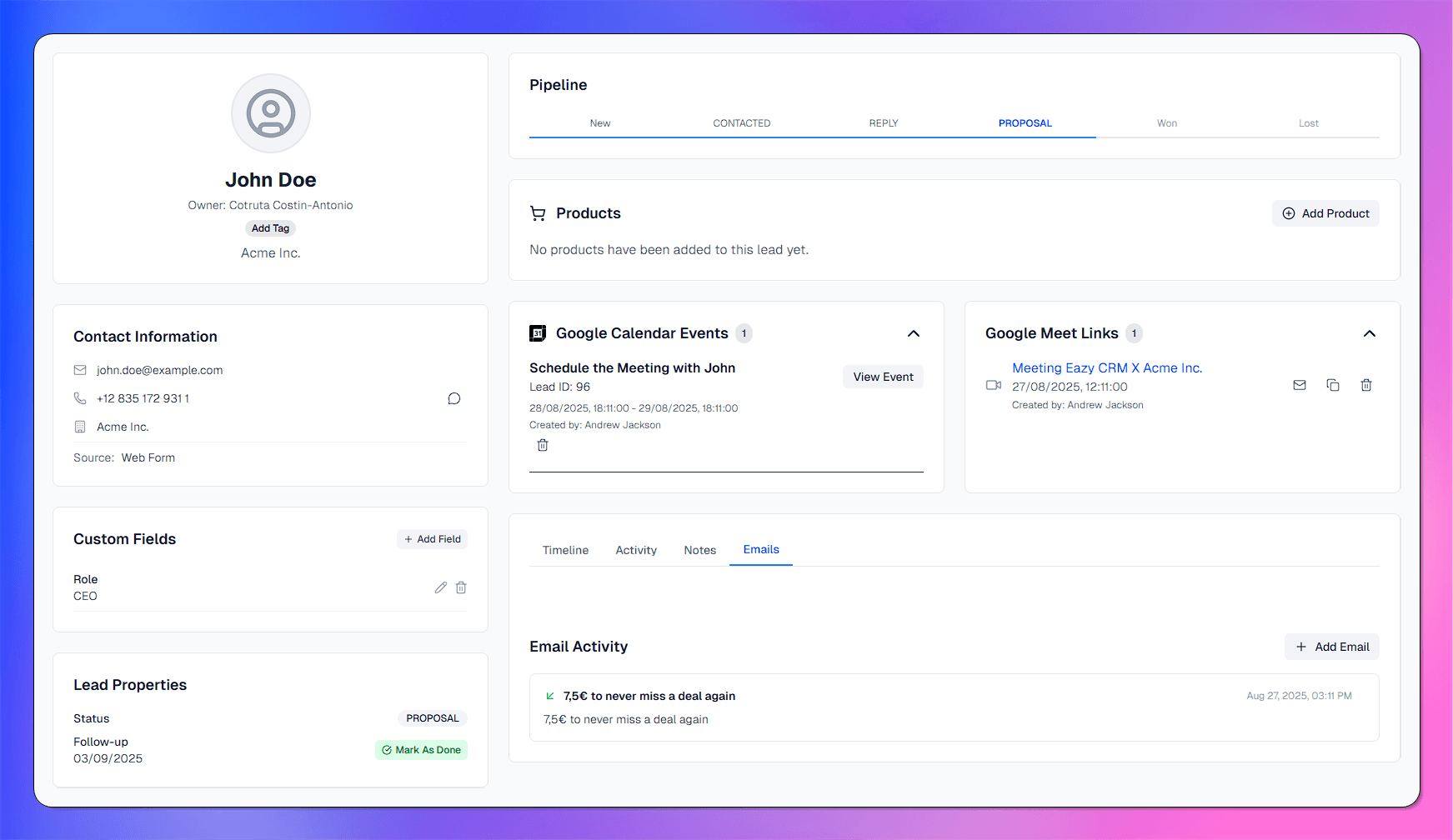 Customer Profile
