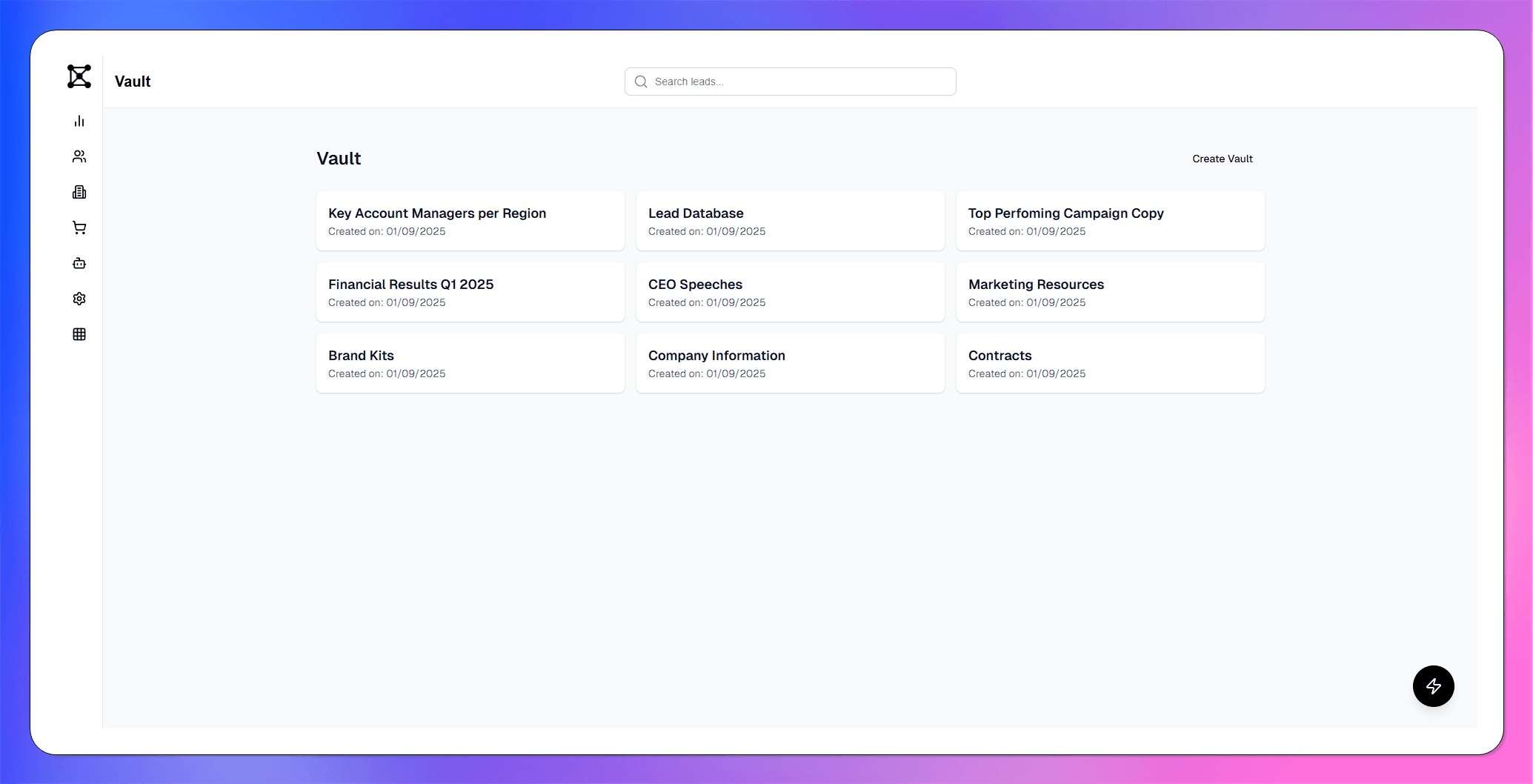 Eazy CRM Dashboard