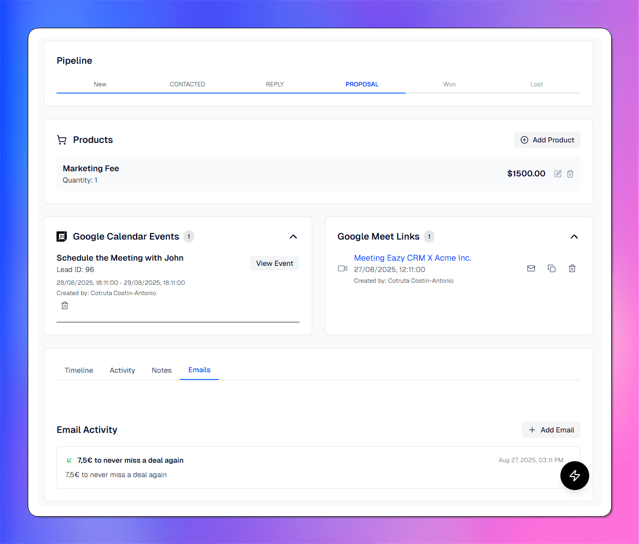 Sales pipeline overview